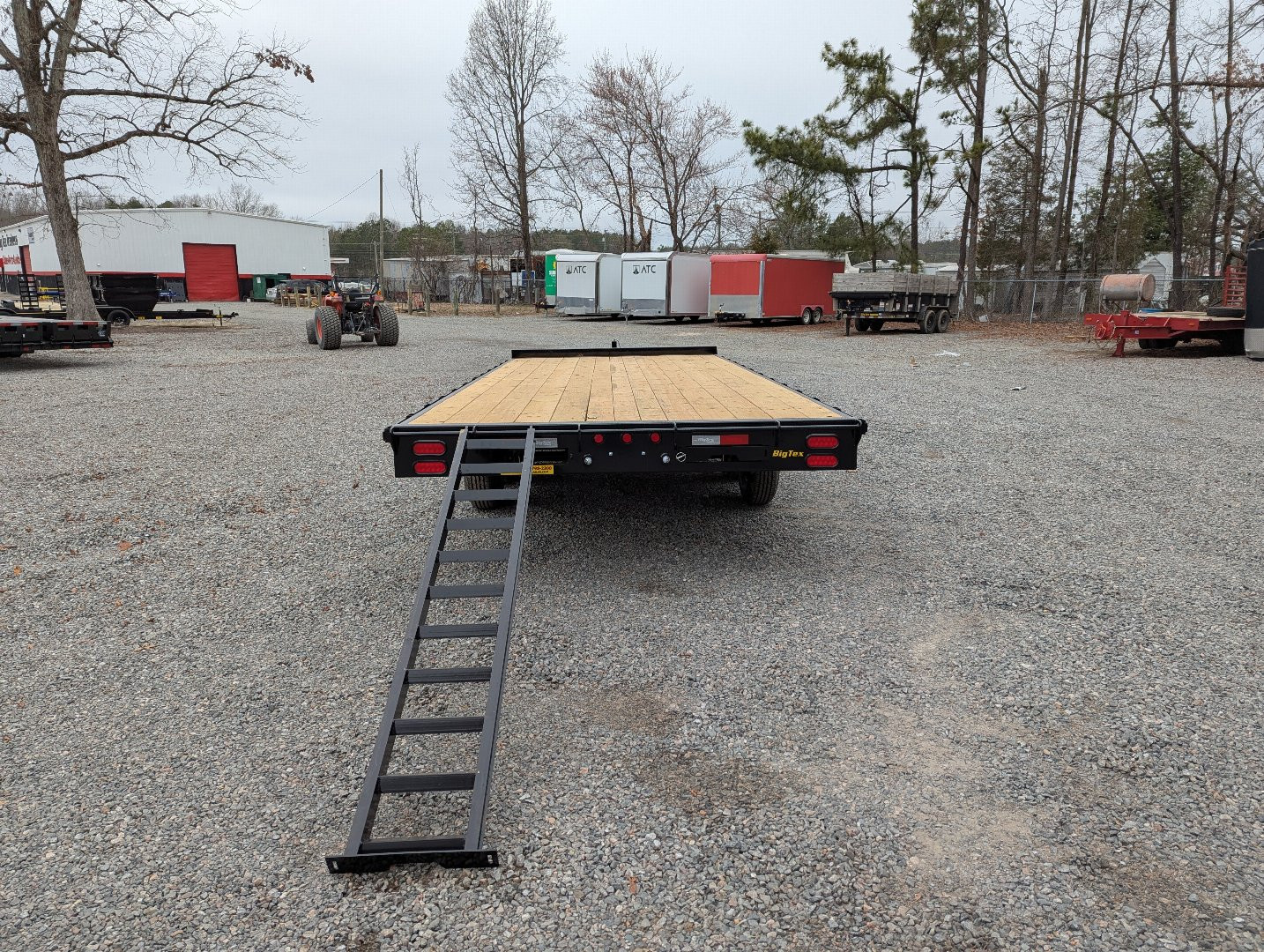 New 2026 Big Tex Trailers 20' 14OE 14K Flat Bed Trailer w/ Slide In Ramps Deckover Trailer