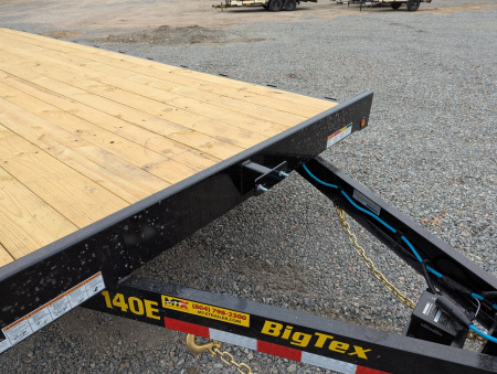 New 2026 Big Tex Trailers 20' 14OE 14K Flat Bed Trailer w/ Slide In Ramps Deckover Trailer