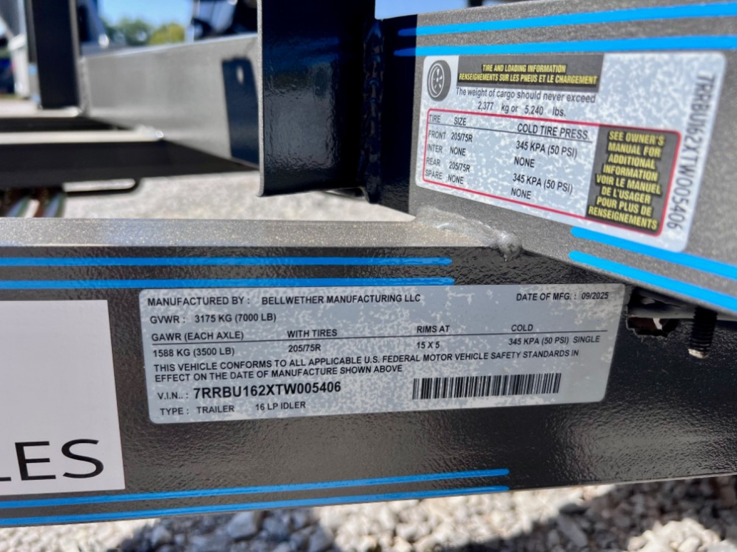 New 2026 Bellwether MFG 16' Light Pipe Utility Trailer