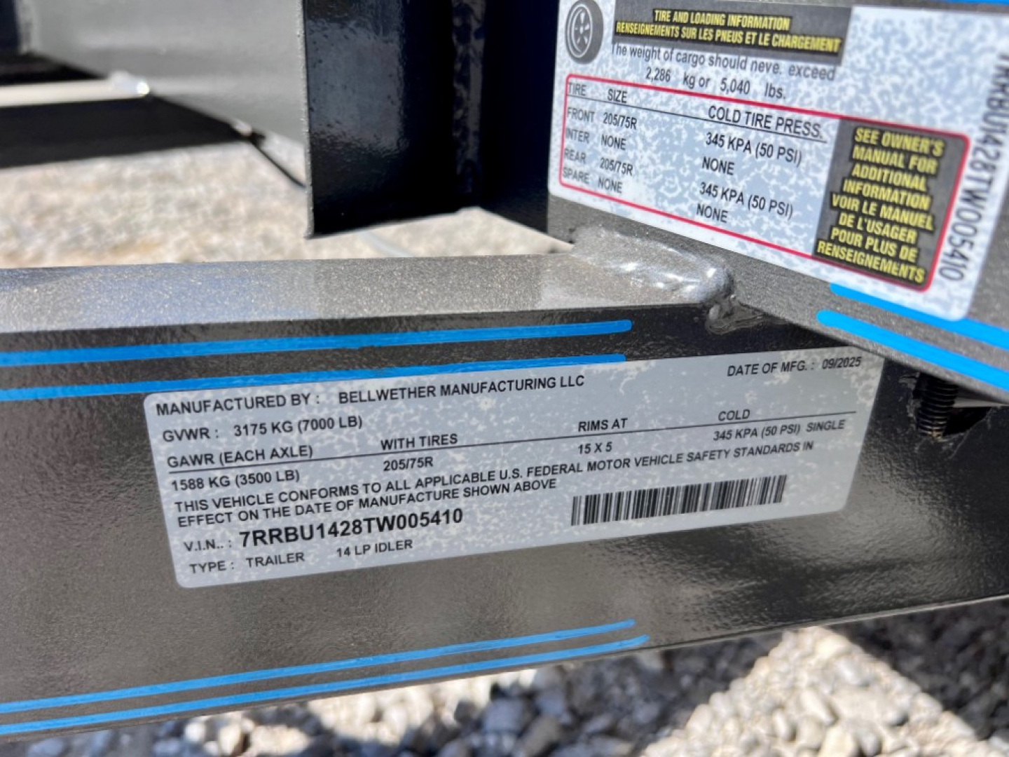 New 2026 Bellwether MFG 14' Light Pipe Utility Trailer