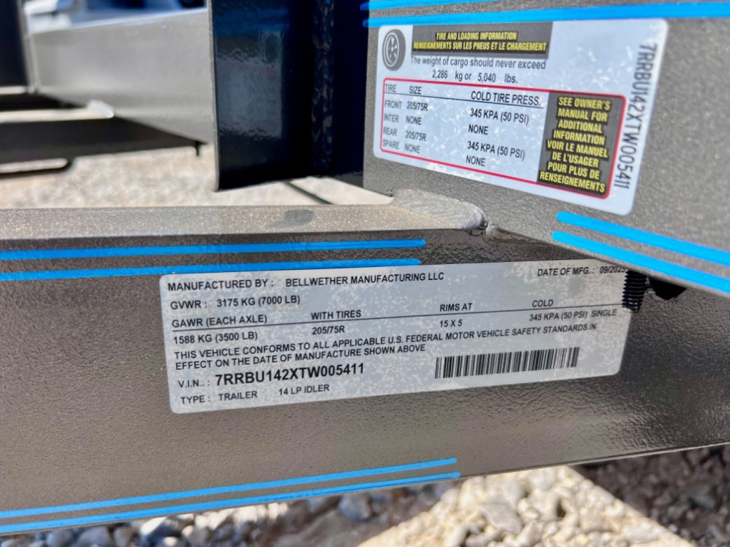 New 2026 Bellwether MFG 14' Light Pipe Utility Trailer