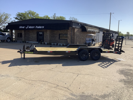 New 2026 B/R 14K 20′ Tandem Axle Equipment Trailer with Stand-Up Ramps