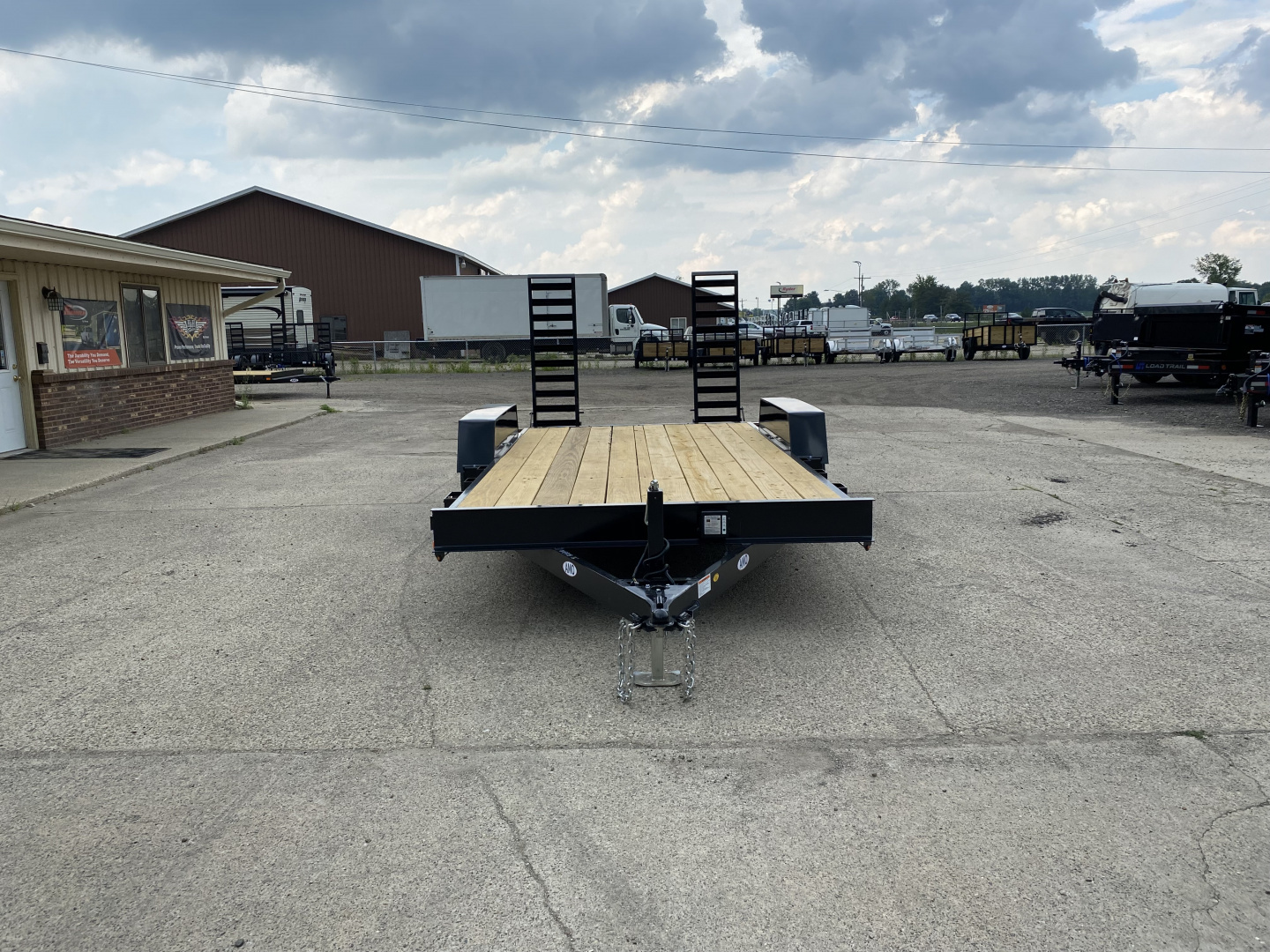 New 2025 AMO 82X16 w/Stand Up Ramps 10k Equipment Trailer