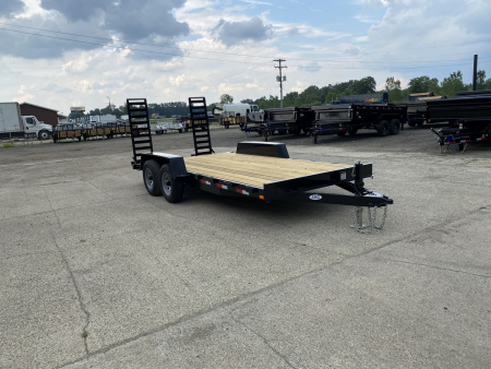 New 2025 AMO 82X16 w/Stand Up Ramps 10k Equipment Trailer