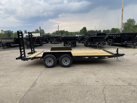 New 2025 AMO 82X16 w/Stand Up Ramps 10k Equipment Trailer
