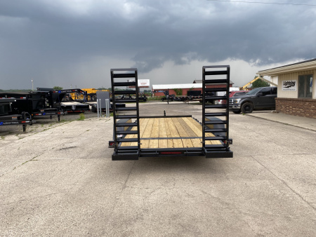 New 2025 AMO 82X16 w/Stand Up Ramps 10k Equipment Trailer