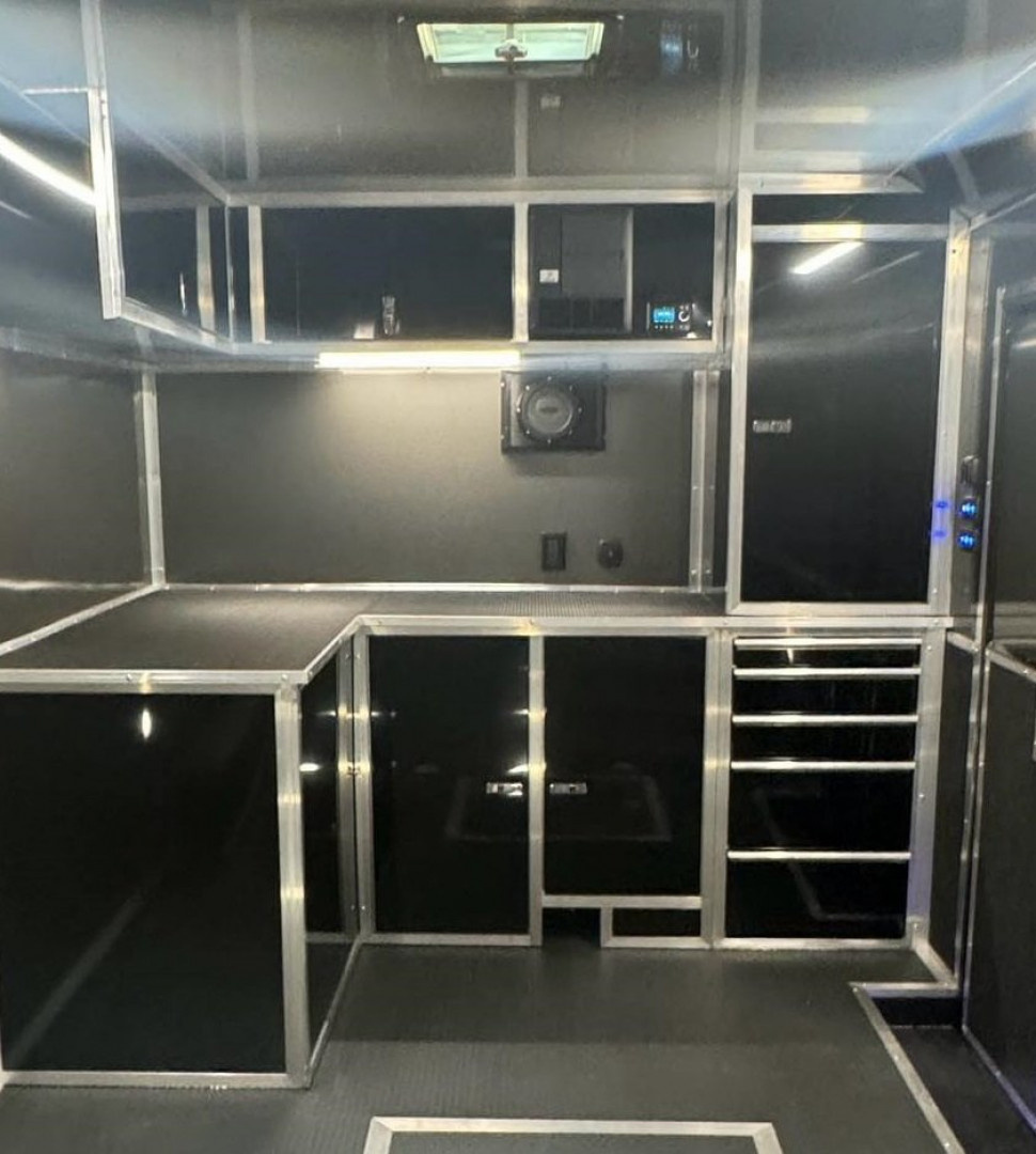 New HAULMARK NEW 85X34 EDGE ENCLOSED CAR RACE TRAILER ELECTRIC AWNING & GLASS DOORS!!! CARGO TRAILERS CAR HAULER Car / Racing Trailer