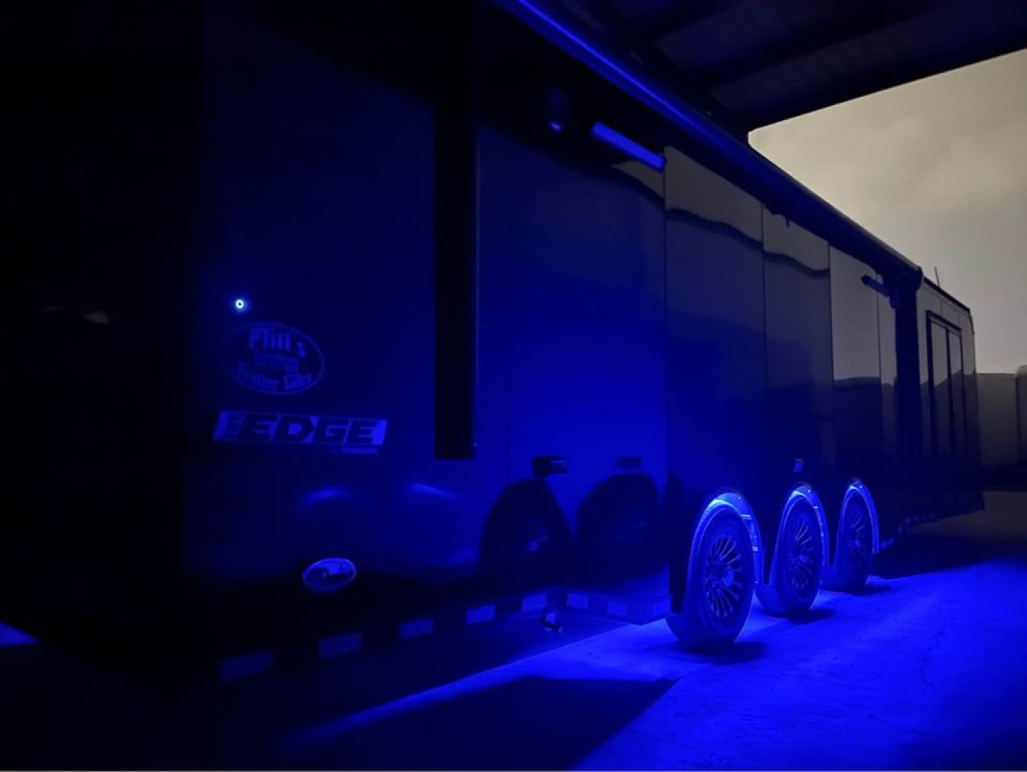 New HAULMARK NEW 85X34 EDGE ENCLOSED CAR RACE TRAILER ELECTRIC AWNING & GLASS DOORS!!! CARGO TRAILERS CAR HAULER Car / Racing Trailer