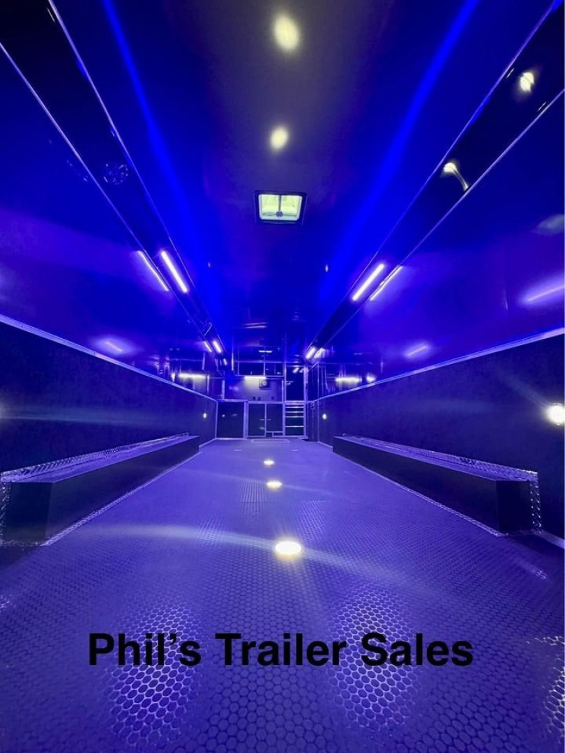 New HAULMARK NEW 85X34 EDGE ENCLOSED CAR RACE TRAILER ELECTRIC AWNING & GLASS DOORS!!! CARGO TRAILERS CAR HAULER Car / Racing Trailer