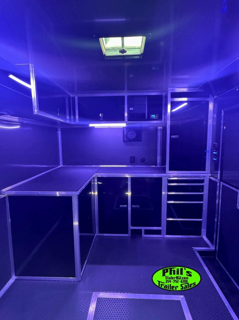 New HAULMARK NEW 85X34 EDGE ENCLOSED CAR RACE TRAILER ELECTRIC AWNING & GLASS DOORS!!! CARGO TRAILERS CAR HAULER Car / Racing Trailer