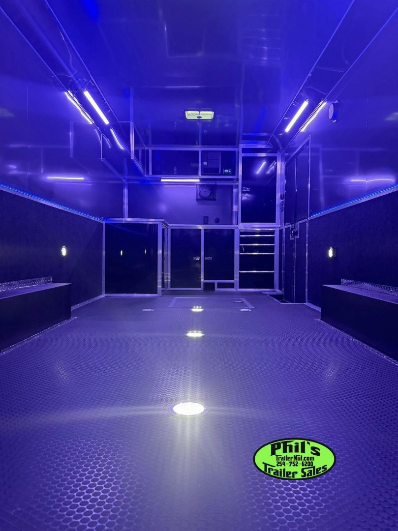 New HAULMARK NEW 85X34 EDGE ENCLOSED CAR RACE TRAILER ELECTRIC AWNING & GLASS DOORS!!! CARGO TRAILERS CAR HAULER Car / Racing Trailer