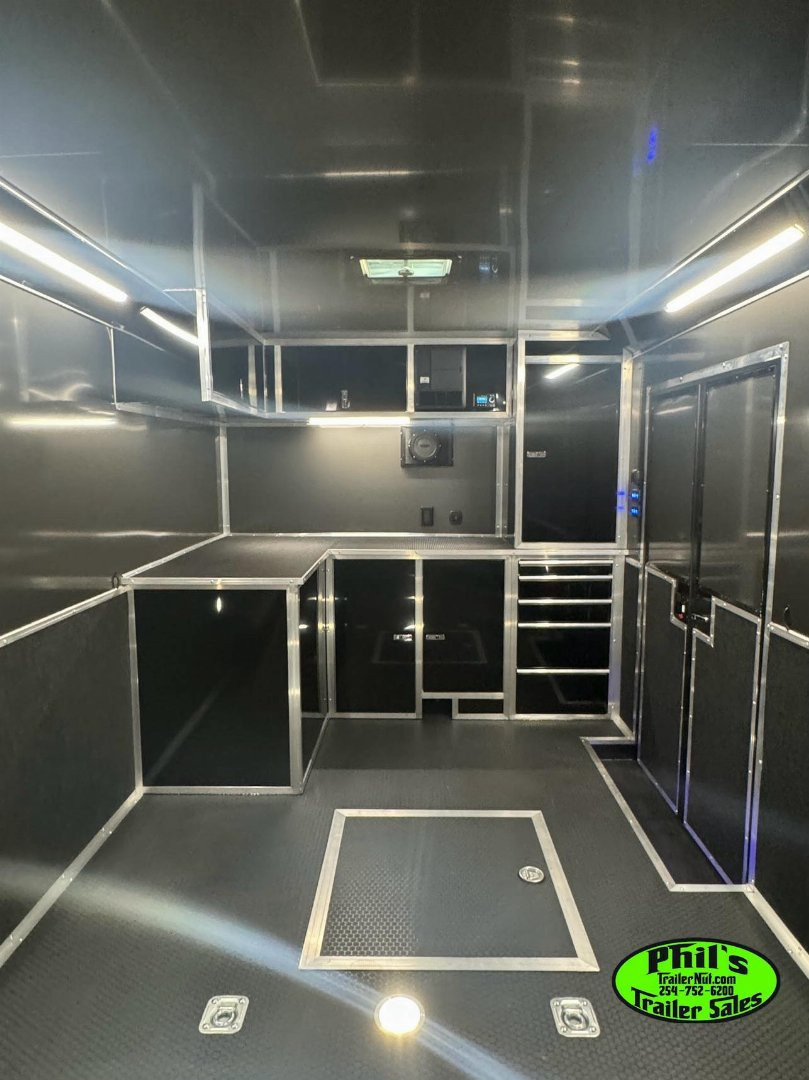 New HAULMARK NEW 85X34 EDGE ENCLOSED CAR RACE TRAILER ELECTRIC AWNING & GLASS DOORS!!! CARGO TRAILERS CAR HAULER Car / Racing Trailer