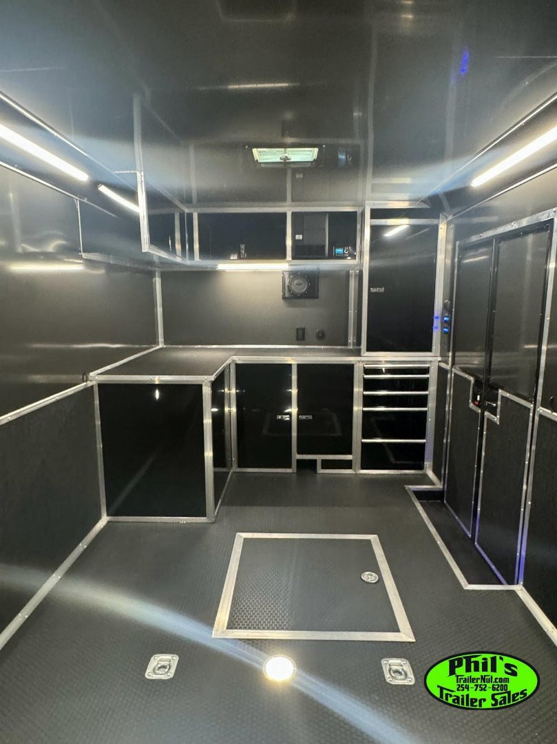 New HAULMARK NEW 85X34 EDGE ENCLOSED CAR RACE TRAILER ELECTRIC AWNING & GLASS DOORS!!! CARGO TRAILERS CAR HAULER Car / Racing Trailer