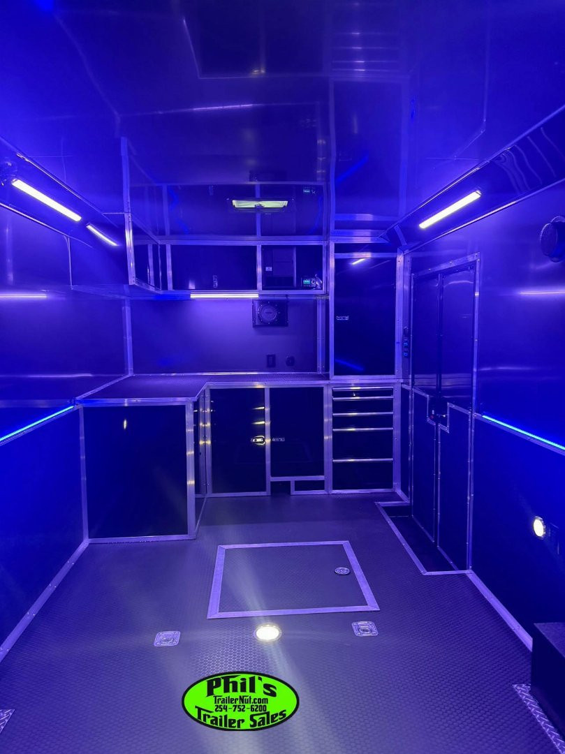 New HAULMARK NEW 85X34 EDGE ENCLOSED CAR RACE TRAILER ELECTRIC AWNING & GLASS DOORS!!! CARGO TRAILERS CAR HAULER Car / Racing Trailer