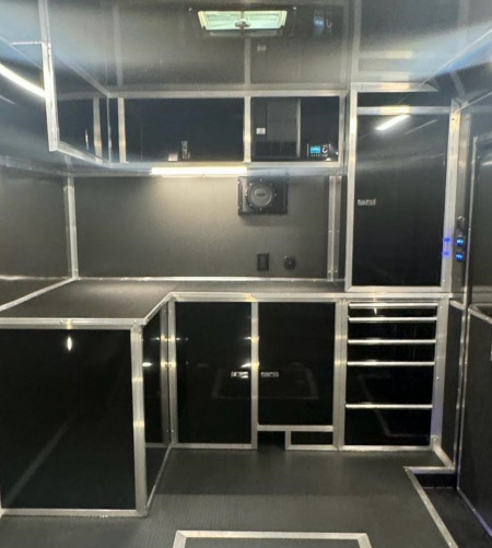 New HAULMARK NEW 85X34 EDGE ENCLOSED CAR RACE TRAILER ELECTRIC AWNING & GLASS DOORS!!! CARGO TRAILERS CAR HAULER Car / Racing Trailer