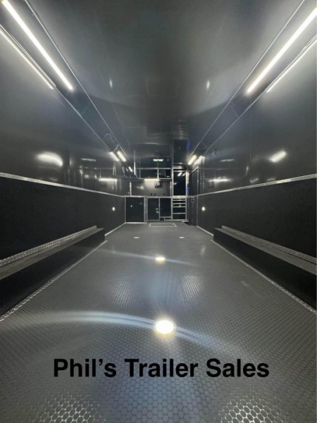 New HAULMARK NEW 85X34 EDGE ENCLOSED CAR RACE TRAILER ELECTRIC AWNING & GLASS DOORS!!! CARGO TRAILERS CAR HAULER Car / Racing Trailer