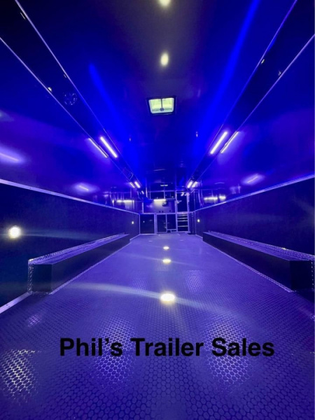 New HAULMARK NEW 85X34 EDGE ENCLOSED CAR RACE TRAILER ELECTRIC AWNING & GLASS DOORS!!! CARGO TRAILERS CAR HAULER Car / Racing Trailer