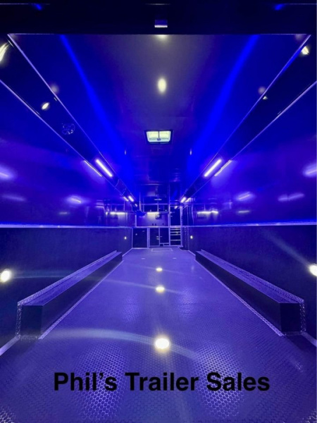 New HAULMARK NEW 85X34 EDGE ENCLOSED CAR RACE TRAILER ELECTRIC AWNING & GLASS DOORS!!! CARGO TRAILERS CAR HAULER Car / Racing Trailer