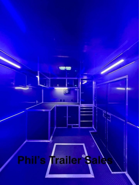 New HAULMARK NEW 85X34 EDGE ENCLOSED CAR RACE TRAILER ELECTRIC AWNING & GLASS DOORS!!! CARGO TRAILERS CAR HAULER Car / Racing Trailer