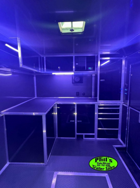 New HAULMARK NEW 85X34 EDGE ENCLOSED CAR RACE TRAILER ELECTRIC AWNING & GLASS DOORS!!! CARGO TRAILERS CAR HAULER Car / Racing Trailer