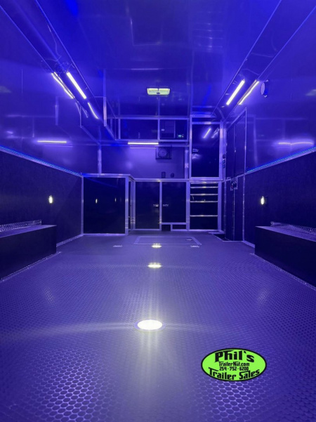 New HAULMARK NEW 85X34 EDGE ENCLOSED CAR RACE TRAILER ELECTRIC AWNING & GLASS DOORS!!! CARGO TRAILERS CAR HAULER Car / Racing Trailer