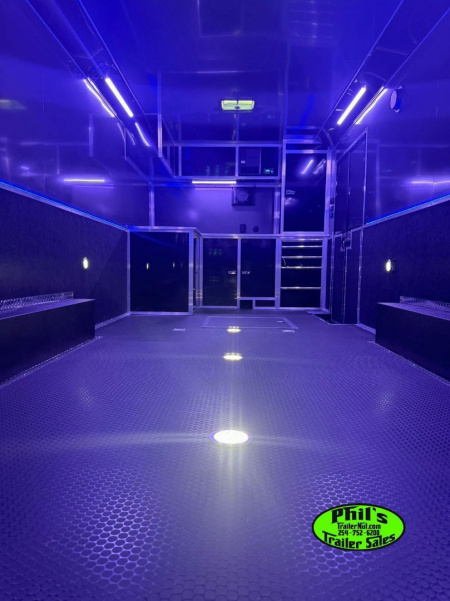 New HAULMARK NEW 85X34 EDGE ENCLOSED CAR RACE TRAILER ELECTRIC AWNING & GLASS DOORS!!! CARGO TRAILERS CAR HAULER Car / Racing Trailer