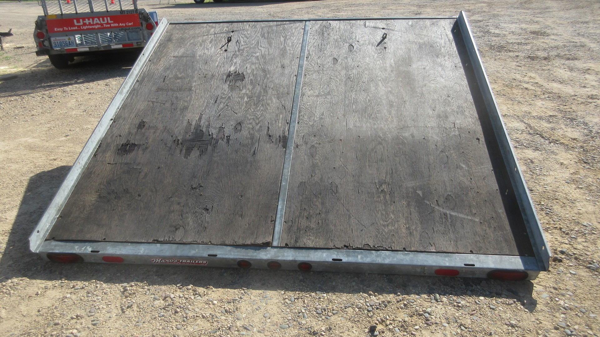 Used 2005 Karavan Galvanized Steel Tilt Snowmobile Trailer