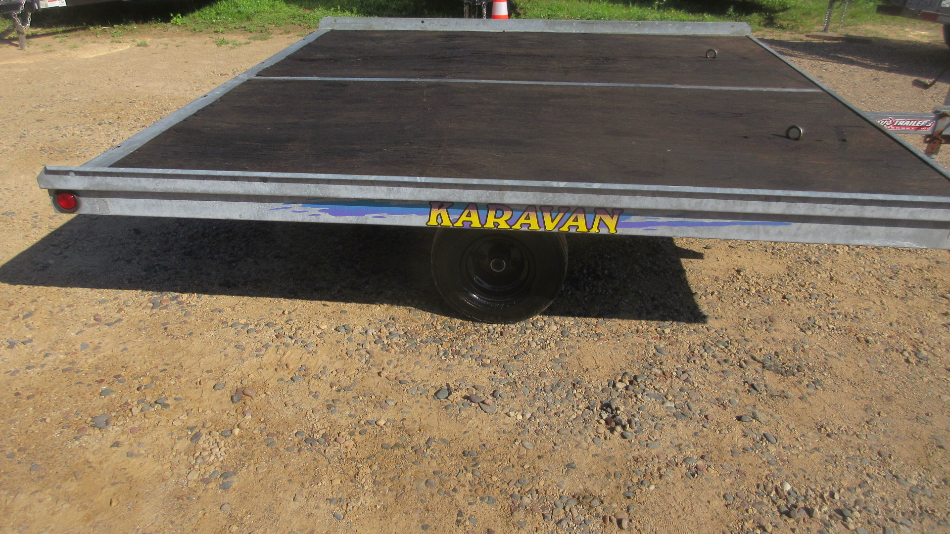 Used 2005 Karavan Galvanized Steel Tilt Snowmobile Trailer