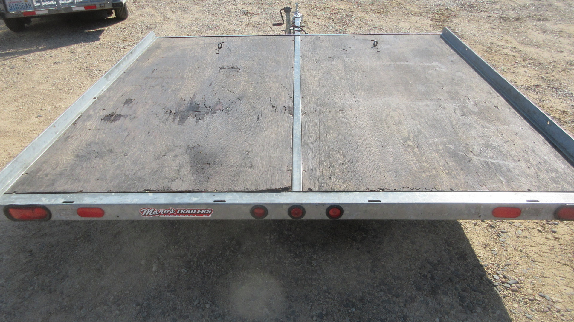 Used 2005 Karavan Galvanized Steel Tilt Snowmobile Trailer
