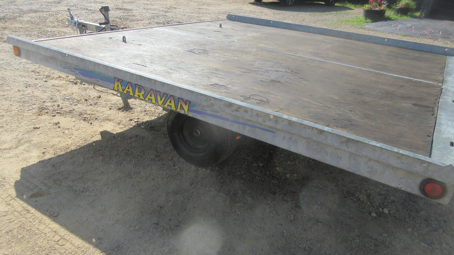 Used 2005 Karavan Galvanized Steel Tilt Snowmobile Trailer