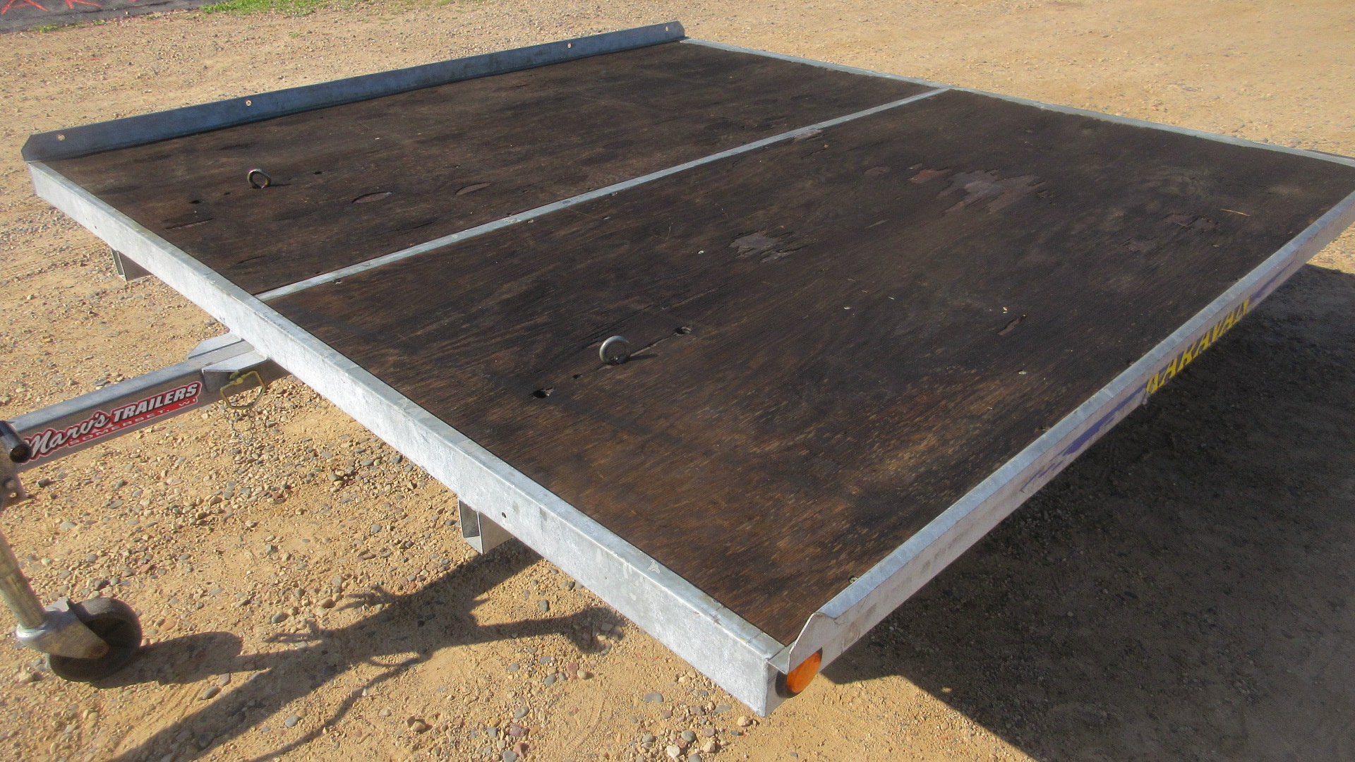 Used 2005 Karavan Galvanized Steel Tilt Snowmobile Trailer