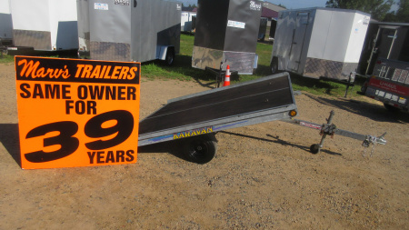 Used 2005 Karavan Galvanized Steel Tilt Snowmobile Trailer
