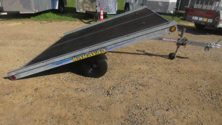 Used 2005 Karavan Galvanized Steel Tilt Snowmobile Trailer