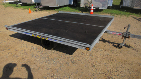 Used 2005 Karavan Galvanized Steel Tilt Snowmobile Trailer