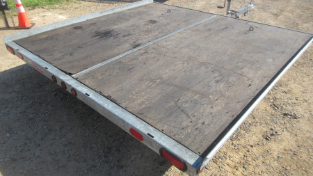 Used 2005 Karavan Galvanized Steel Tilt Snowmobile Trailer