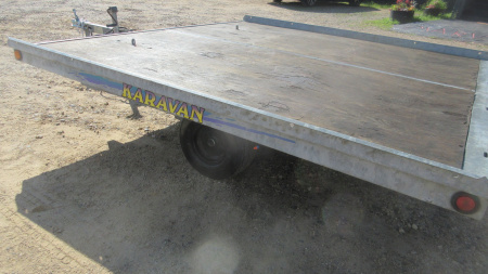 Used 2005 Karavan Galvanized Steel Tilt Snowmobile Trailer