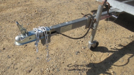 Used 2005 Karavan Galvanized Steel Tilt Snowmobile Trailer