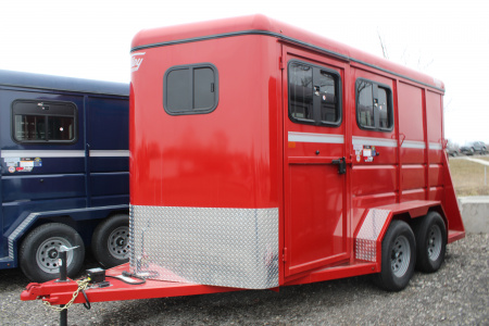 New 2026 Valley Trailers 2 HORSE STOCK ID 50299 Stock / Stock Combo Trailer