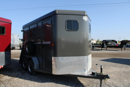 New 2026 Valley Trailers 2 HORSE ENCLOSED TRAILER WITH 7  INTRIOR HEIGHT Stock / Stock Combo Trailer **CLEARANCE**