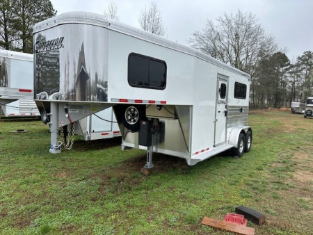New 2026 Cimarron Trailers Norstar 2 Horse Straightload Gooseneck Horse Trailer
