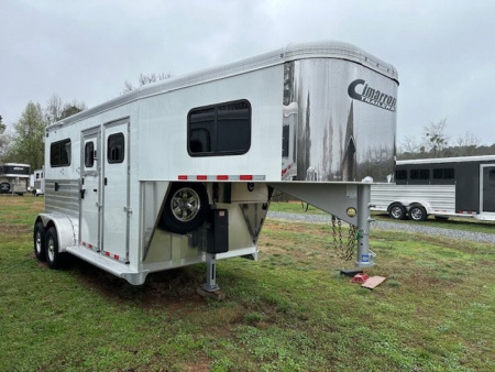 New 2026 Cimarron Trailers Norstar 2 Horse Straightload Gooseneck Horse Trailer