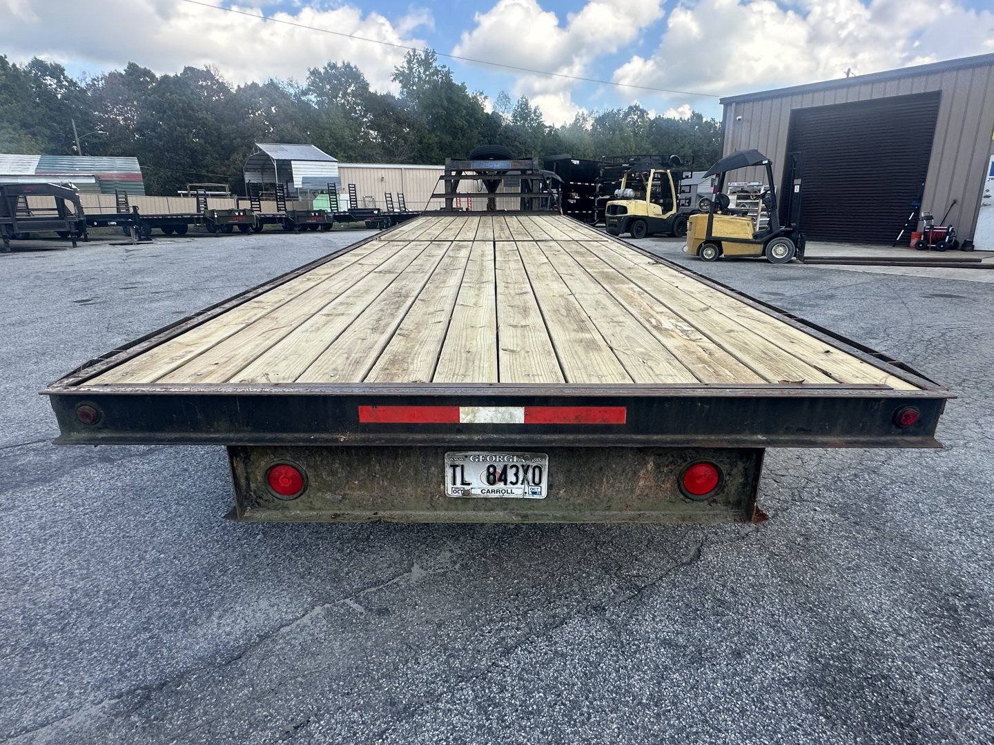 Used USED 2001 SWARTZ 30' 14K DECKOVER GOOSENECK FLATBED