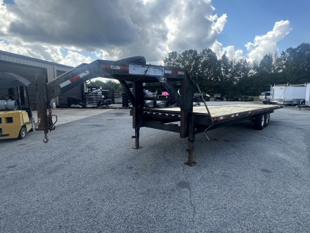 Used USED 2001 SWARTZ 30' 14K DECKOVER GOOSENECK FLATBED