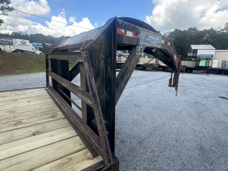Used USED 2001 SWARTZ 30' 14K DECKOVER GOOSENECK FLATBED