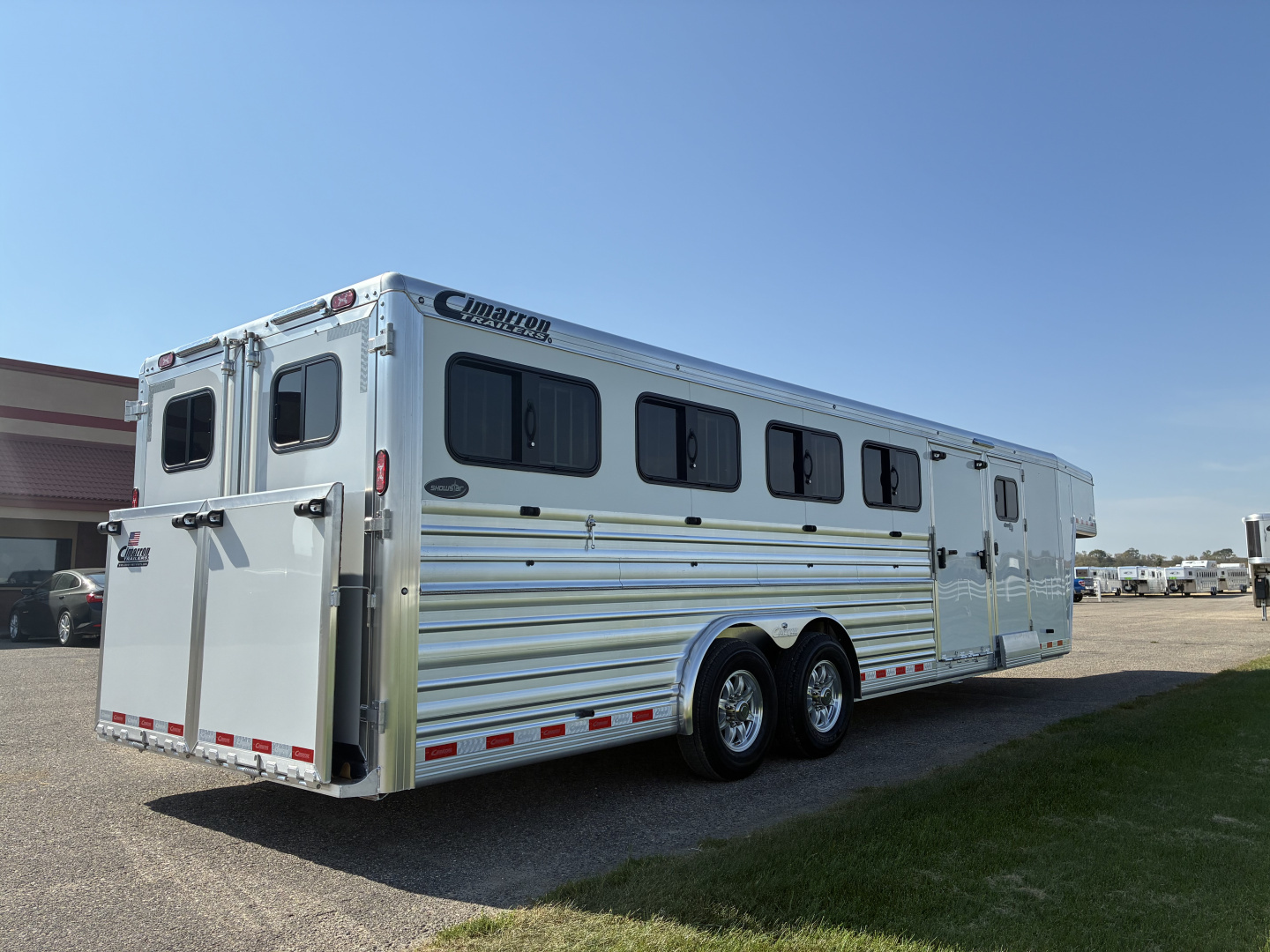 New 2026 Cimarron 10 Pen Showstar LX Stock Trailer