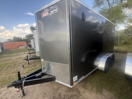 New 2026 Team Spirit Trailers 7x14 7k 6'-7 v-nose interior height polycor screwless Cargo / Enclosed Trailer