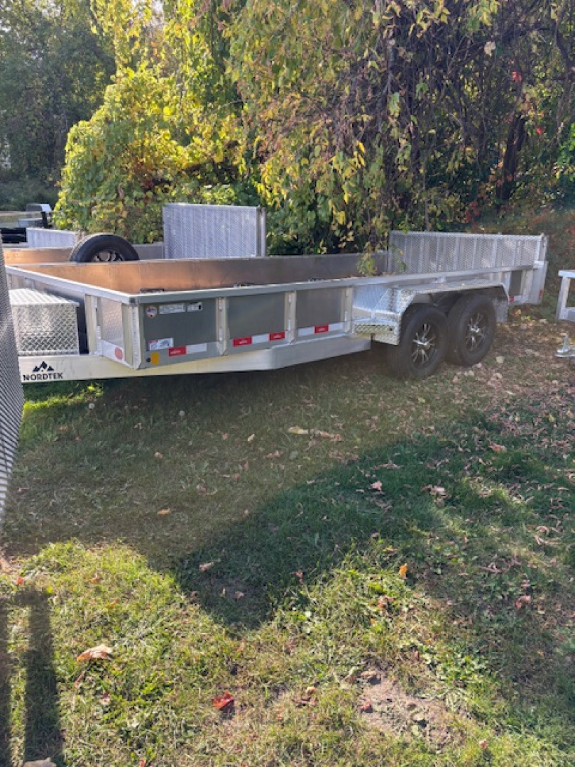 New 2026 Nordtek Aluminum Landscape Trailer 82" X 16" -7K GVW