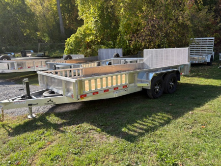 New 2026 Nordtek Aluminum Landscape Trailer 82" X 16" -7K GVW with side load ramps