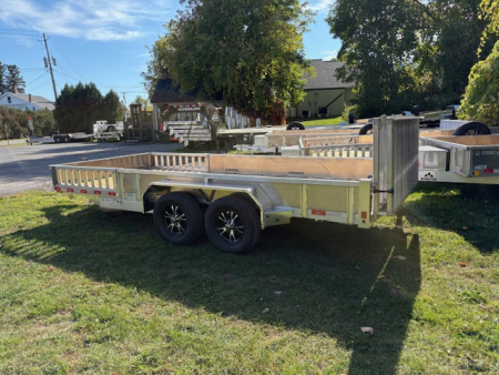 New 2026 Nordtek Aluminum Landscape Trailer 82" X 16" -7K GVW with side load ramps