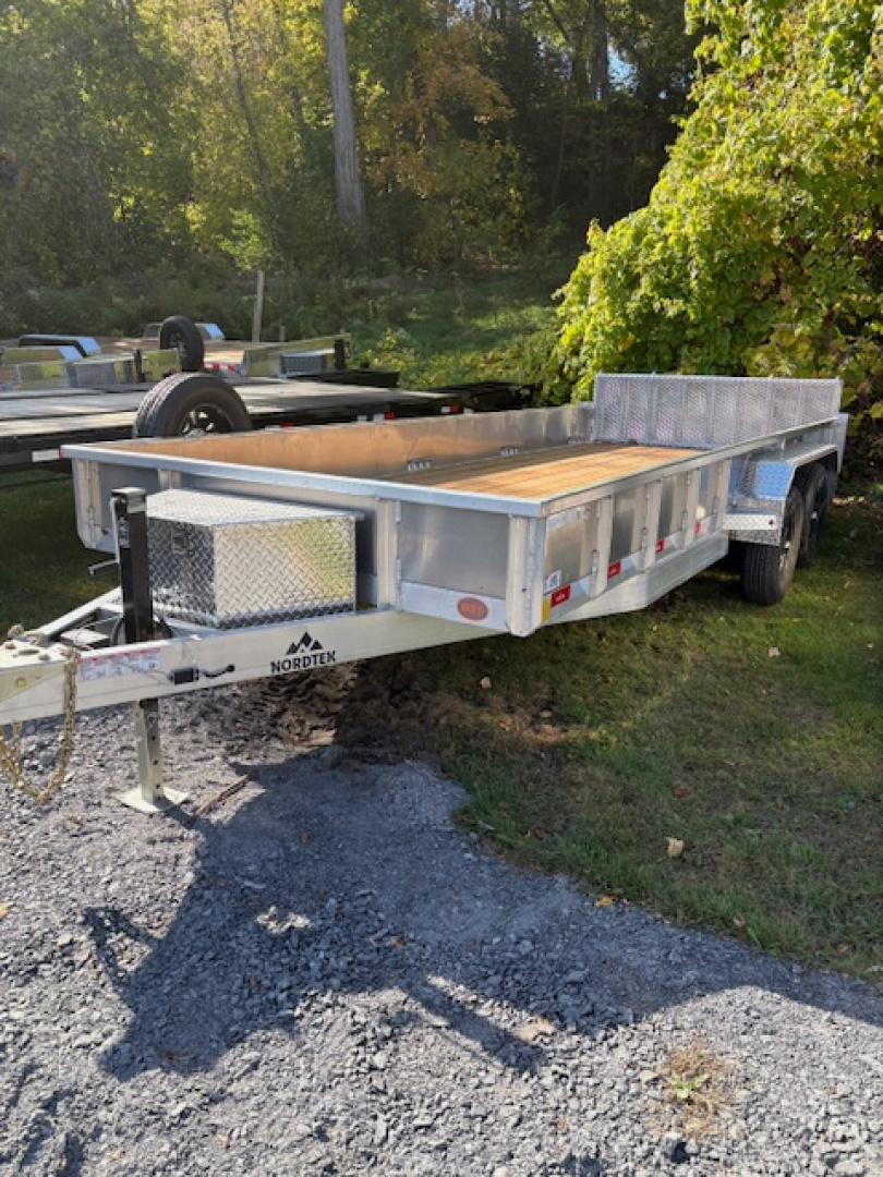 New 2026 Nordtek 82" X 18'-7K GVW Aluminum Landscape Trailer